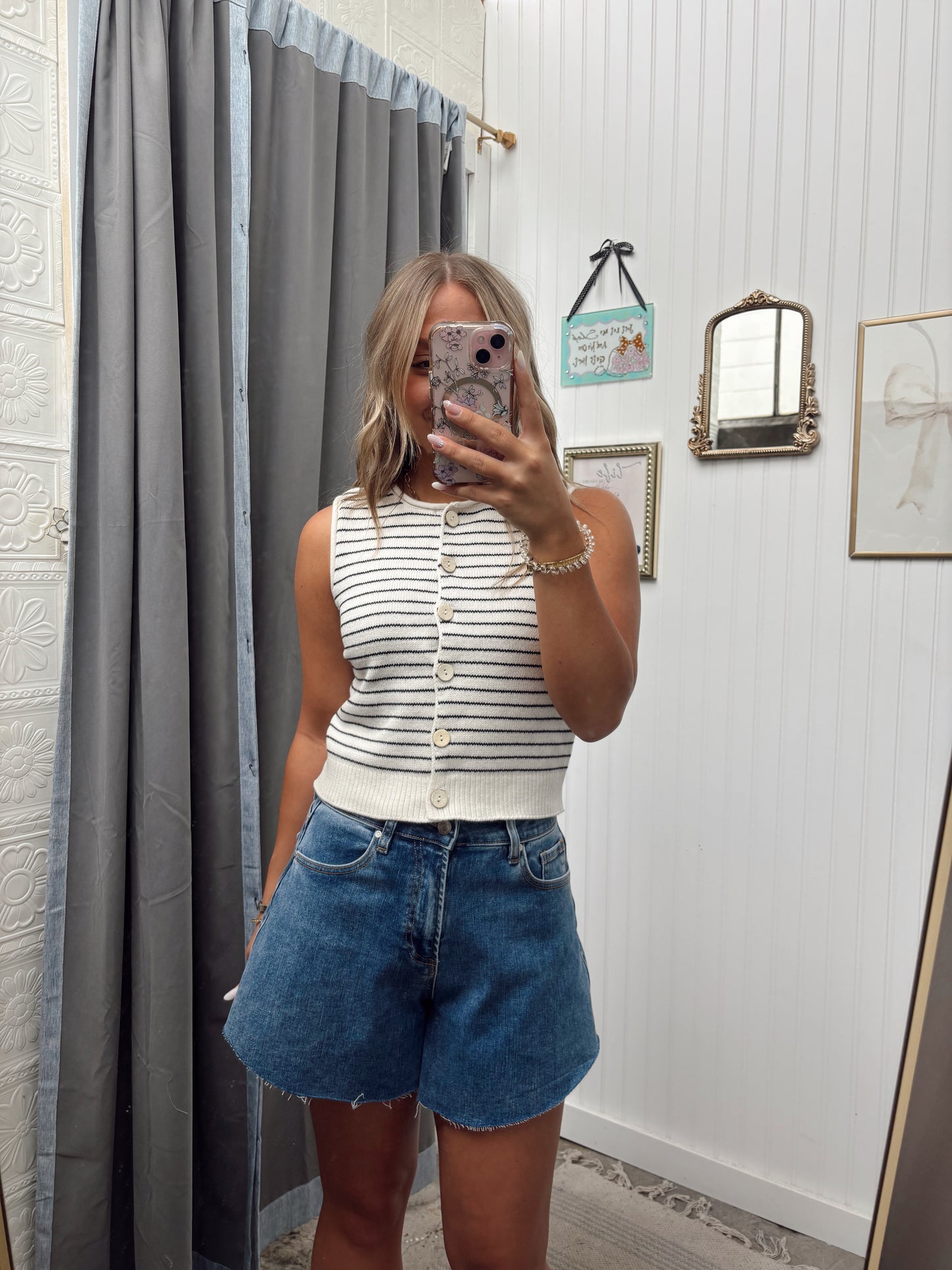 Flutter Denim Shorts