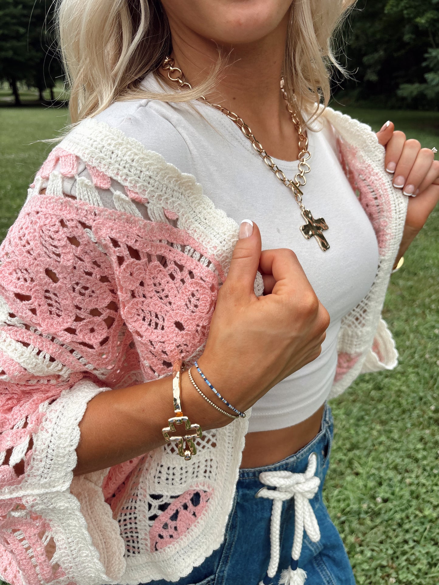Cross Cuff Bracelet