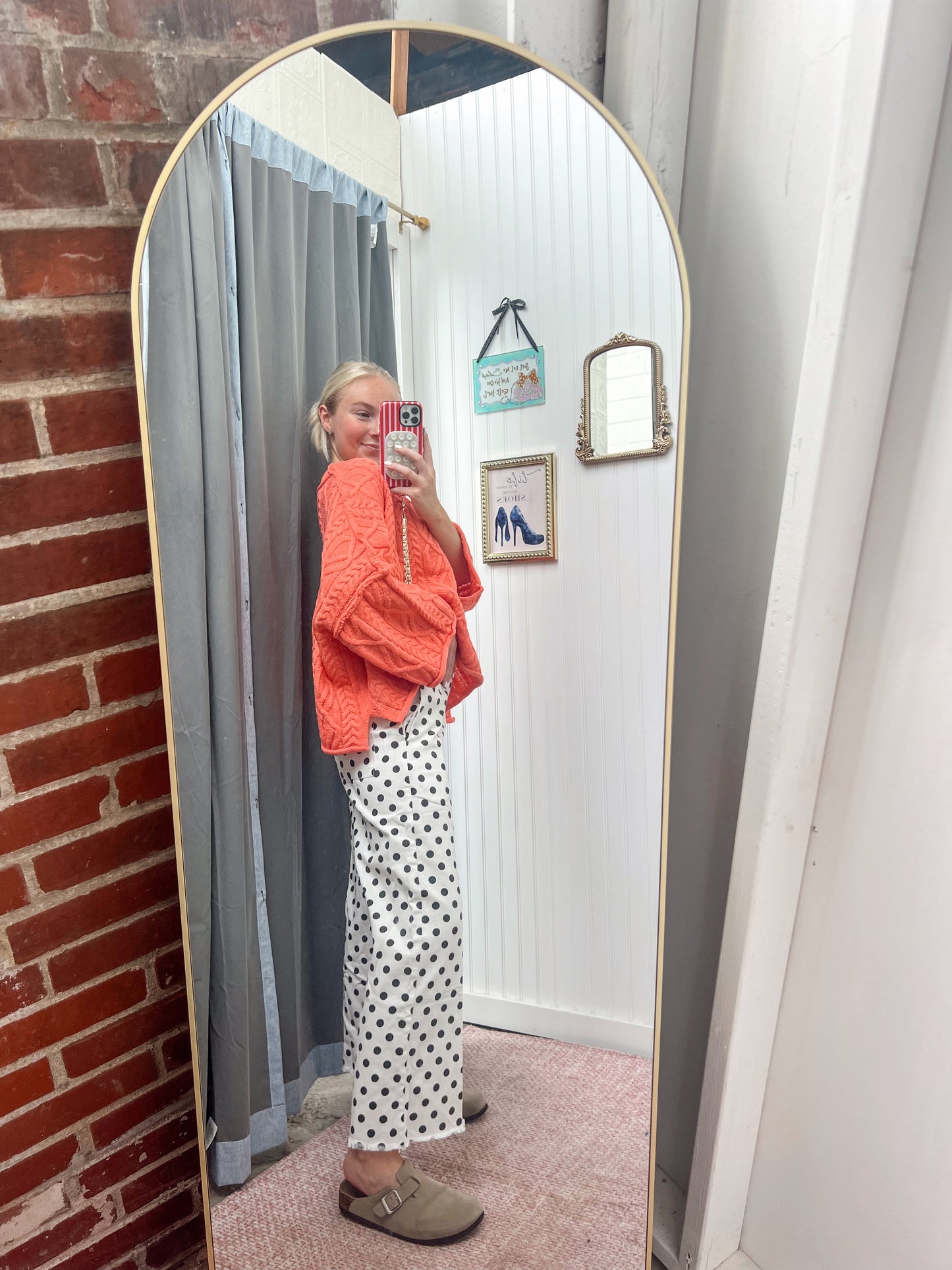 Cream Polka Dot Pants