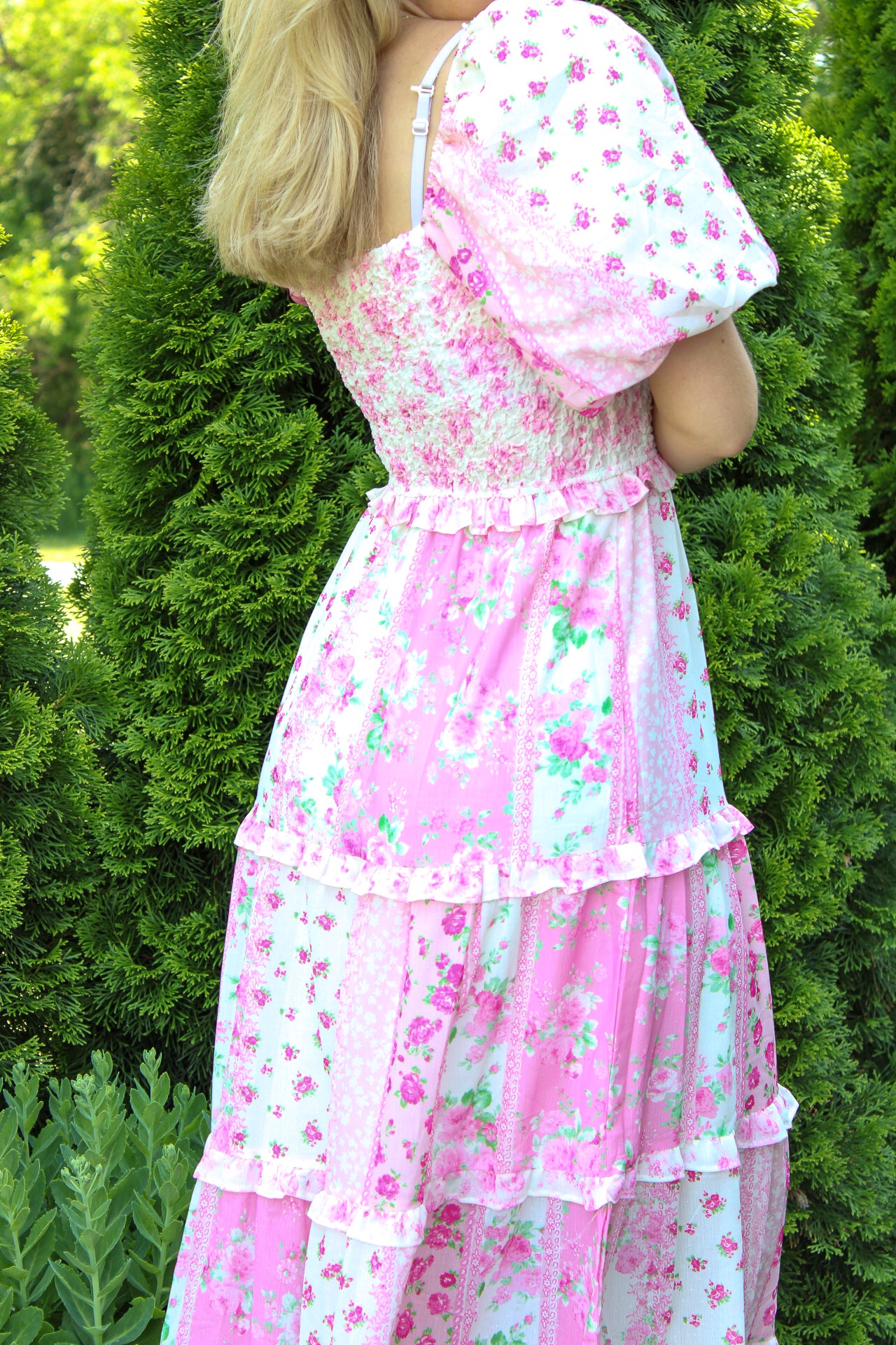 Floral Patchwork Printed Maxi