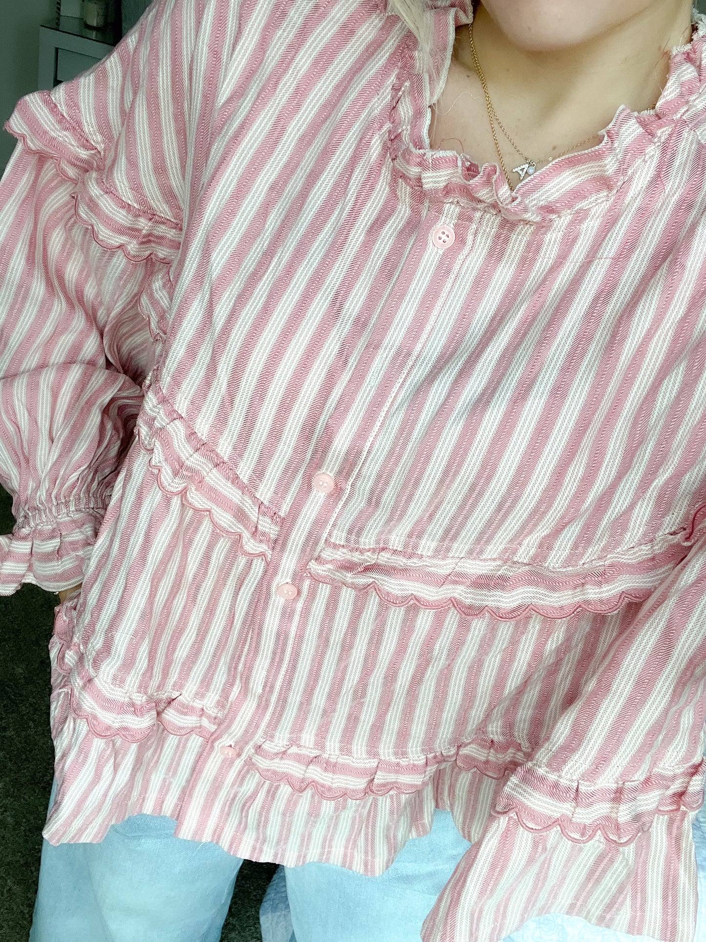 Mable Blush Flowy Top