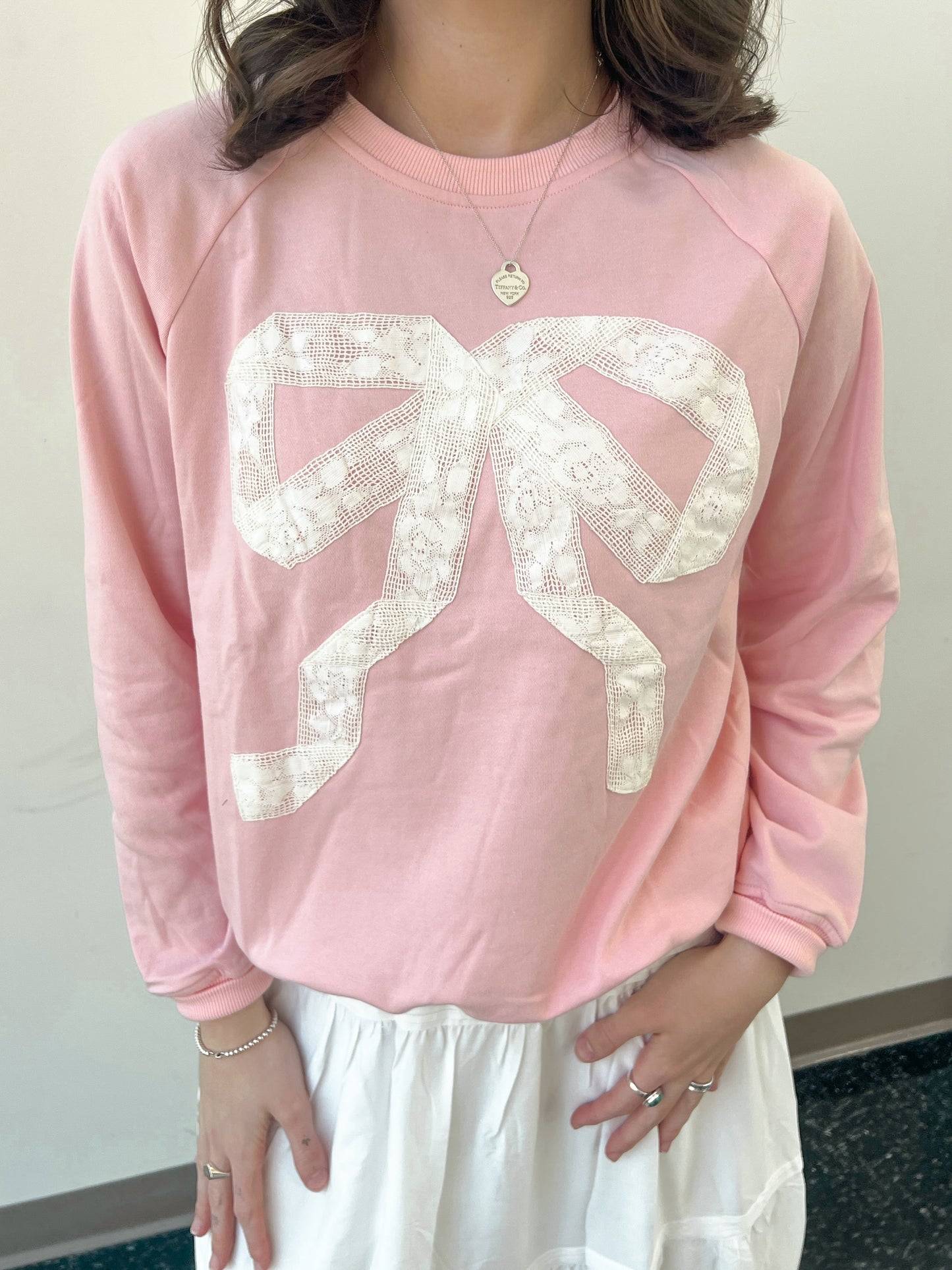 Lace Bow Top