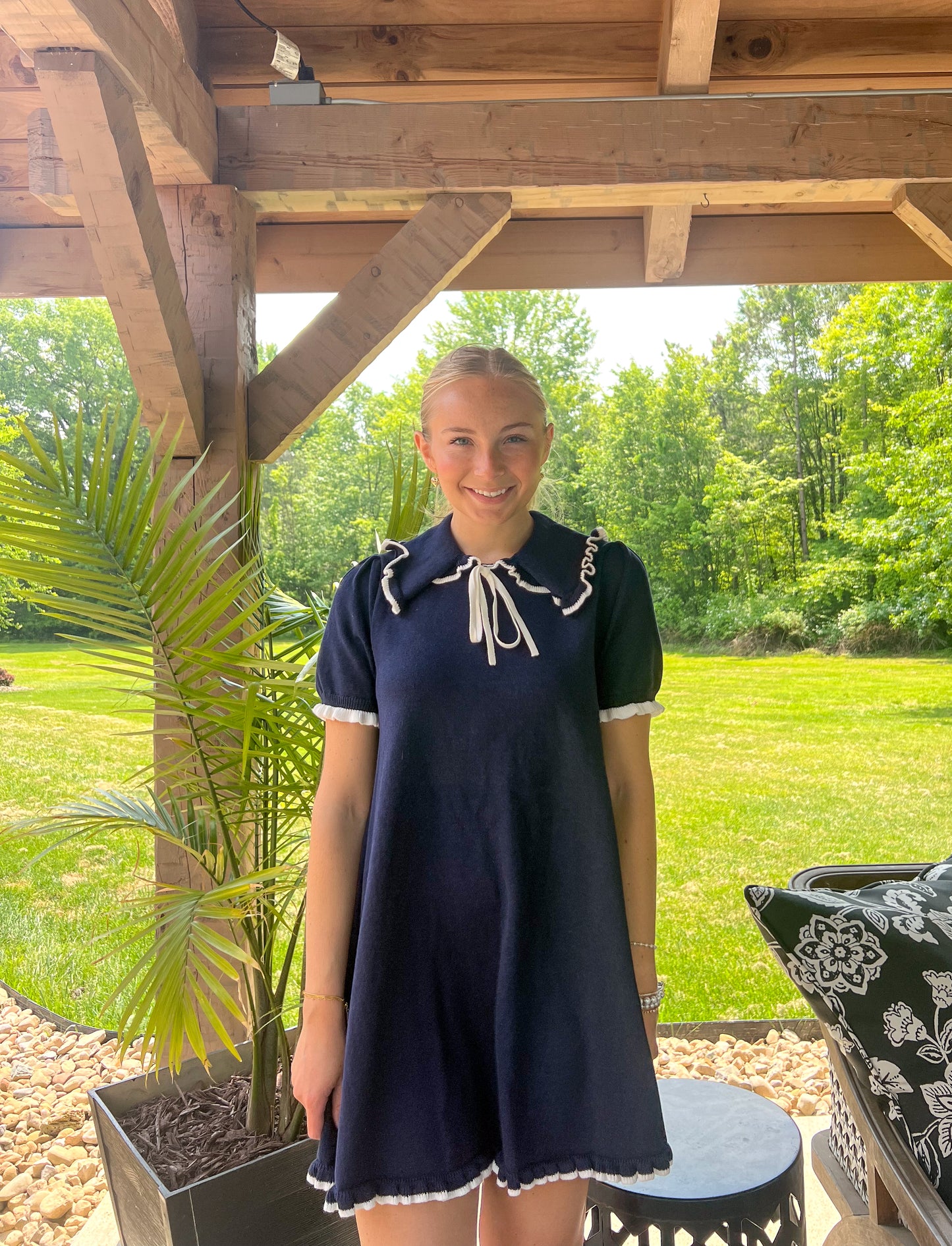 Blue Sailor Mini Dress