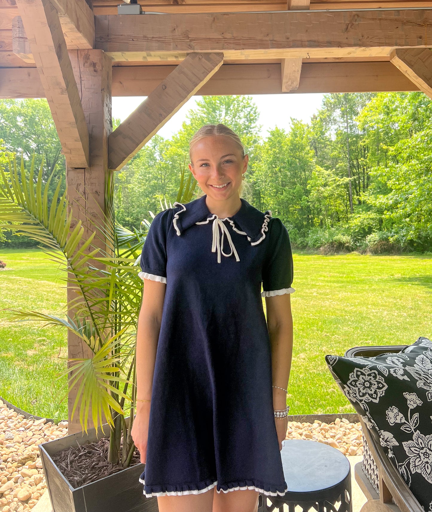 Blue Sailor Mini Dress