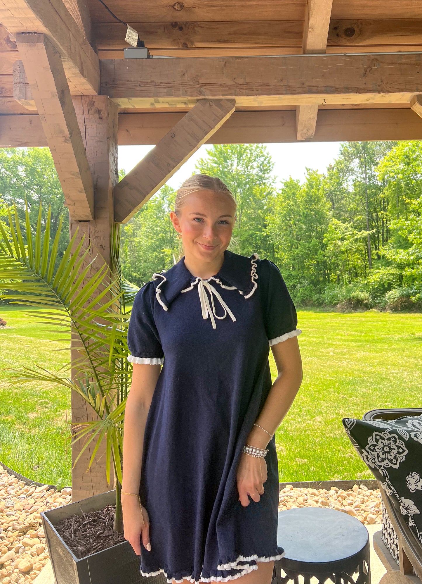 Blue Sailor Mini Dress