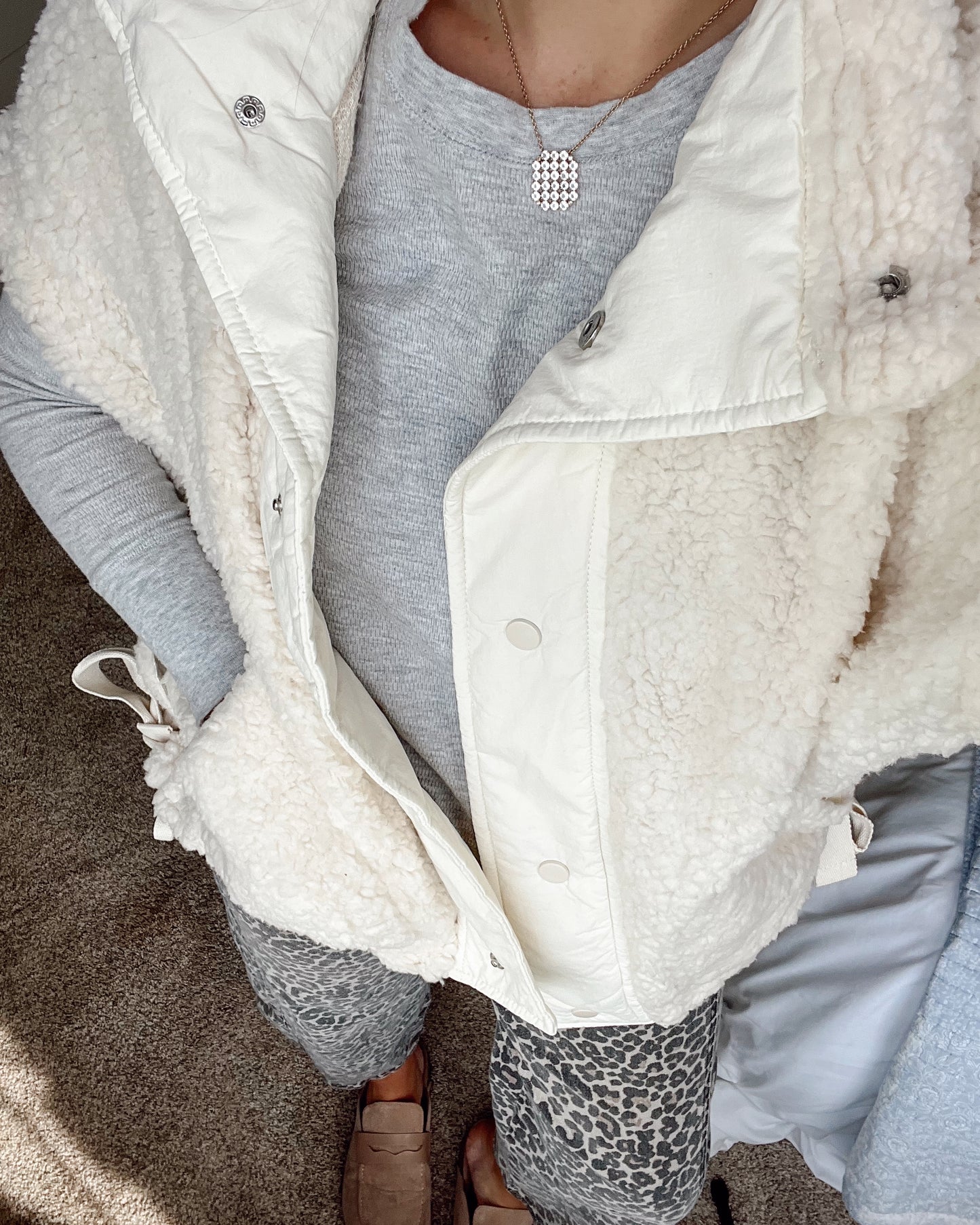 Ivory Sherpa Vest
