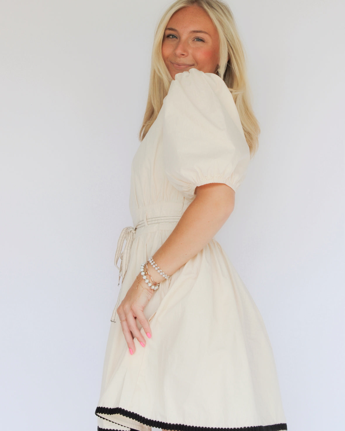 The Ivory Belle Puff Dress