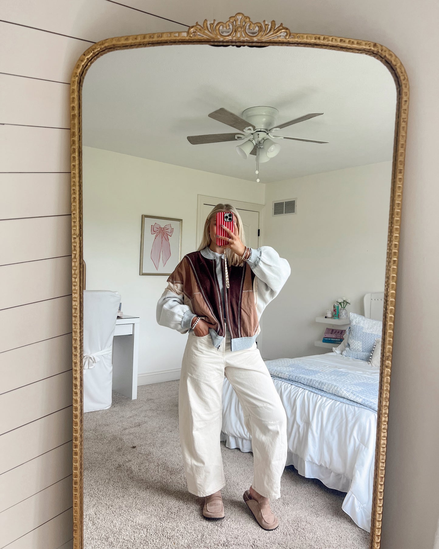 Fall Hazelnut Bomber Jacket