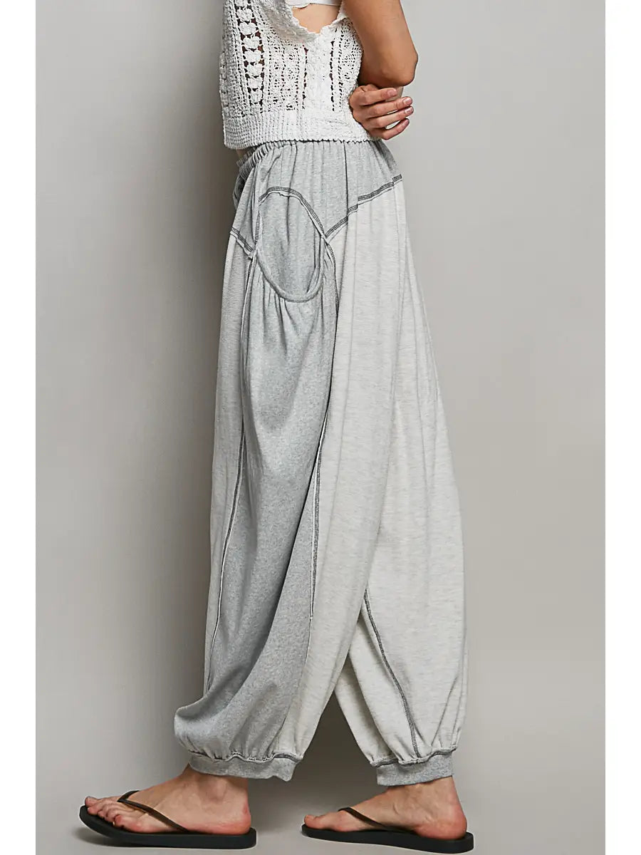 Overlock Grey Pants