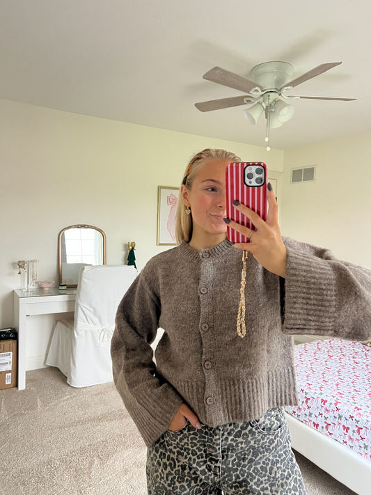 Mocha Cardigan