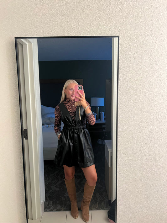 Cheetah Print Mesh Top