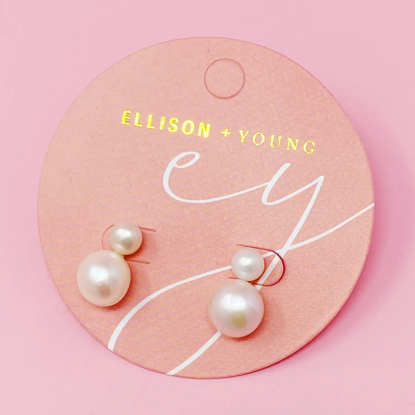 Classic Double Pearl Earrings