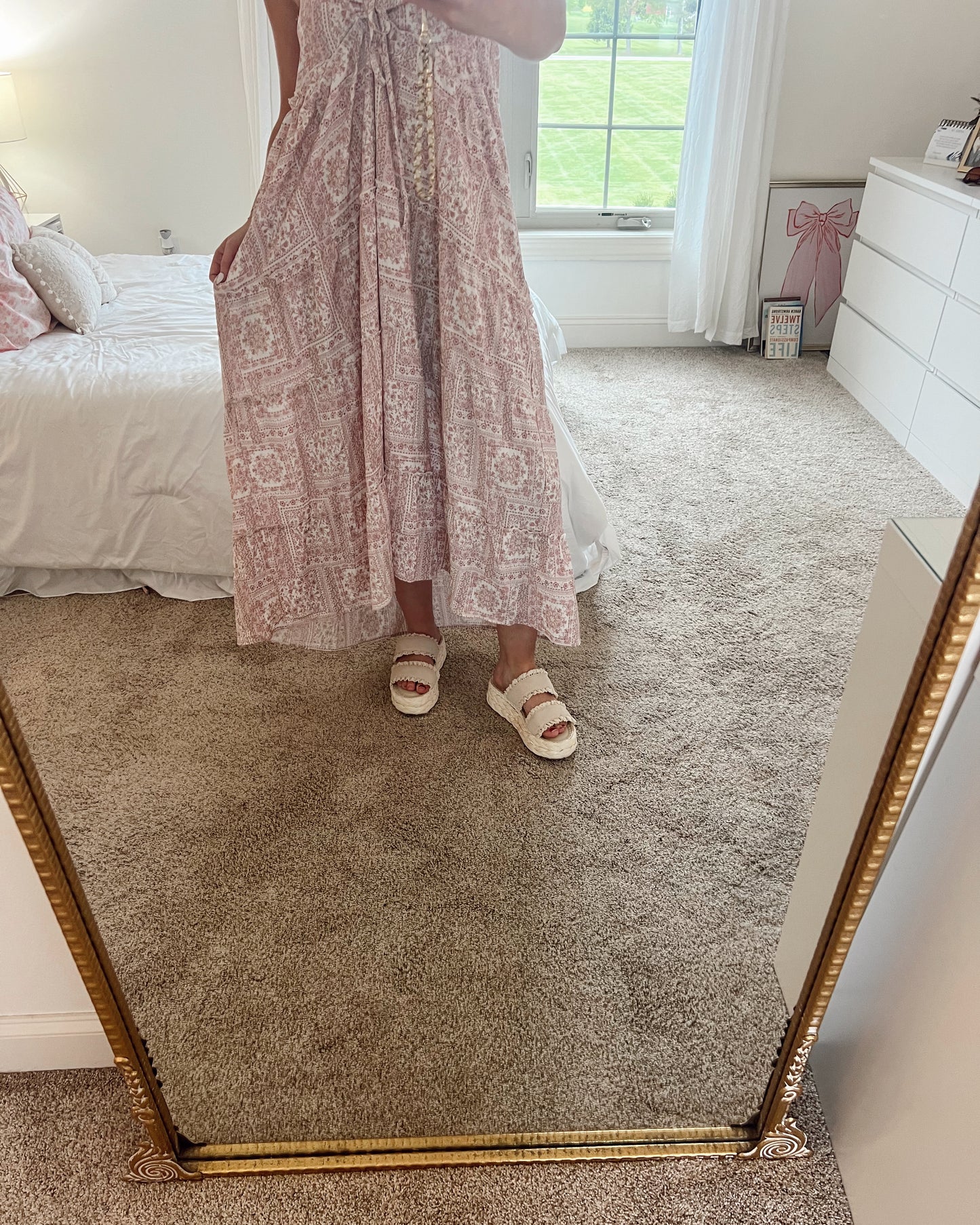Vanilla Rose Lace Maxi