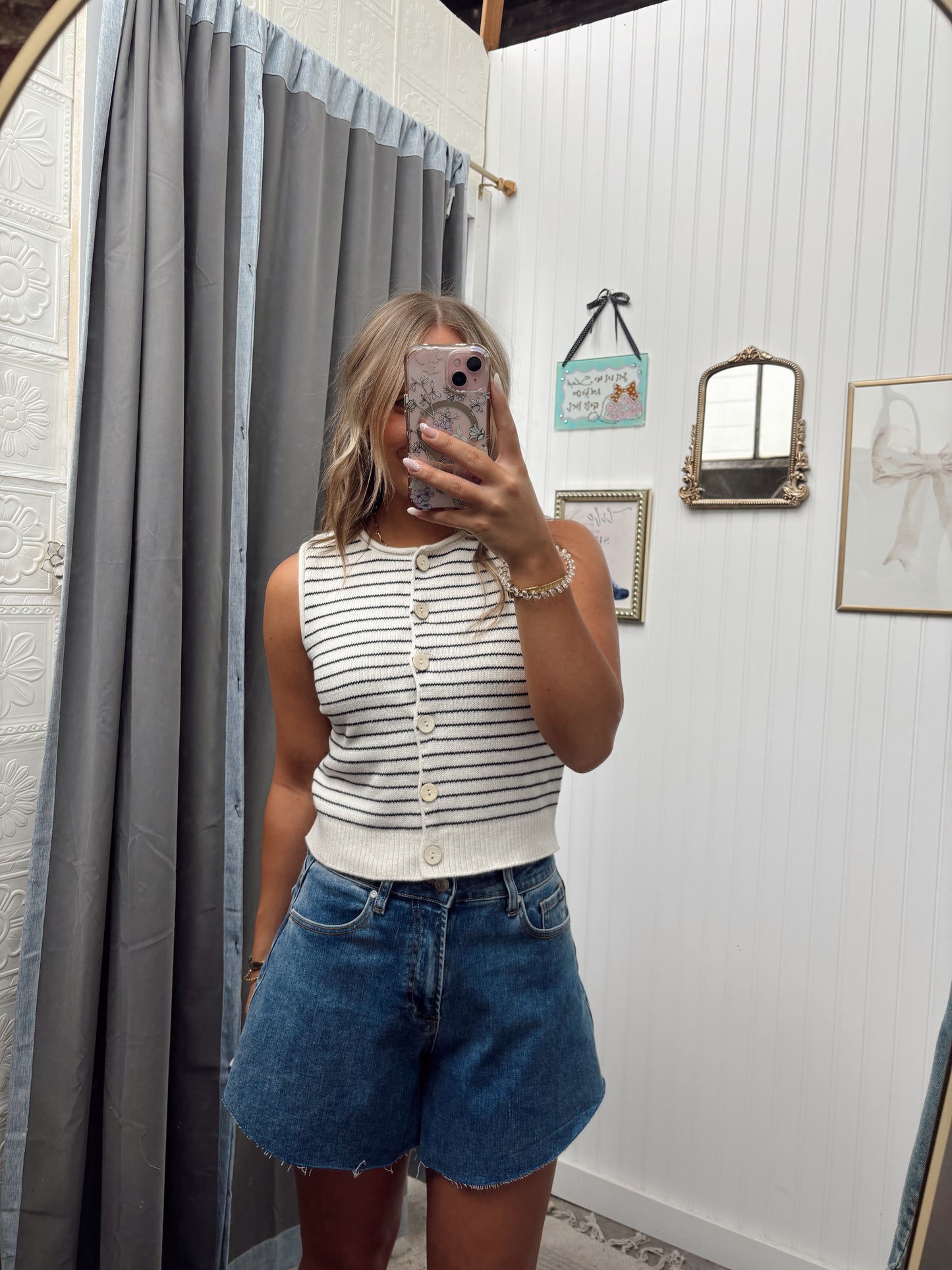 Flutter Denim Shorts