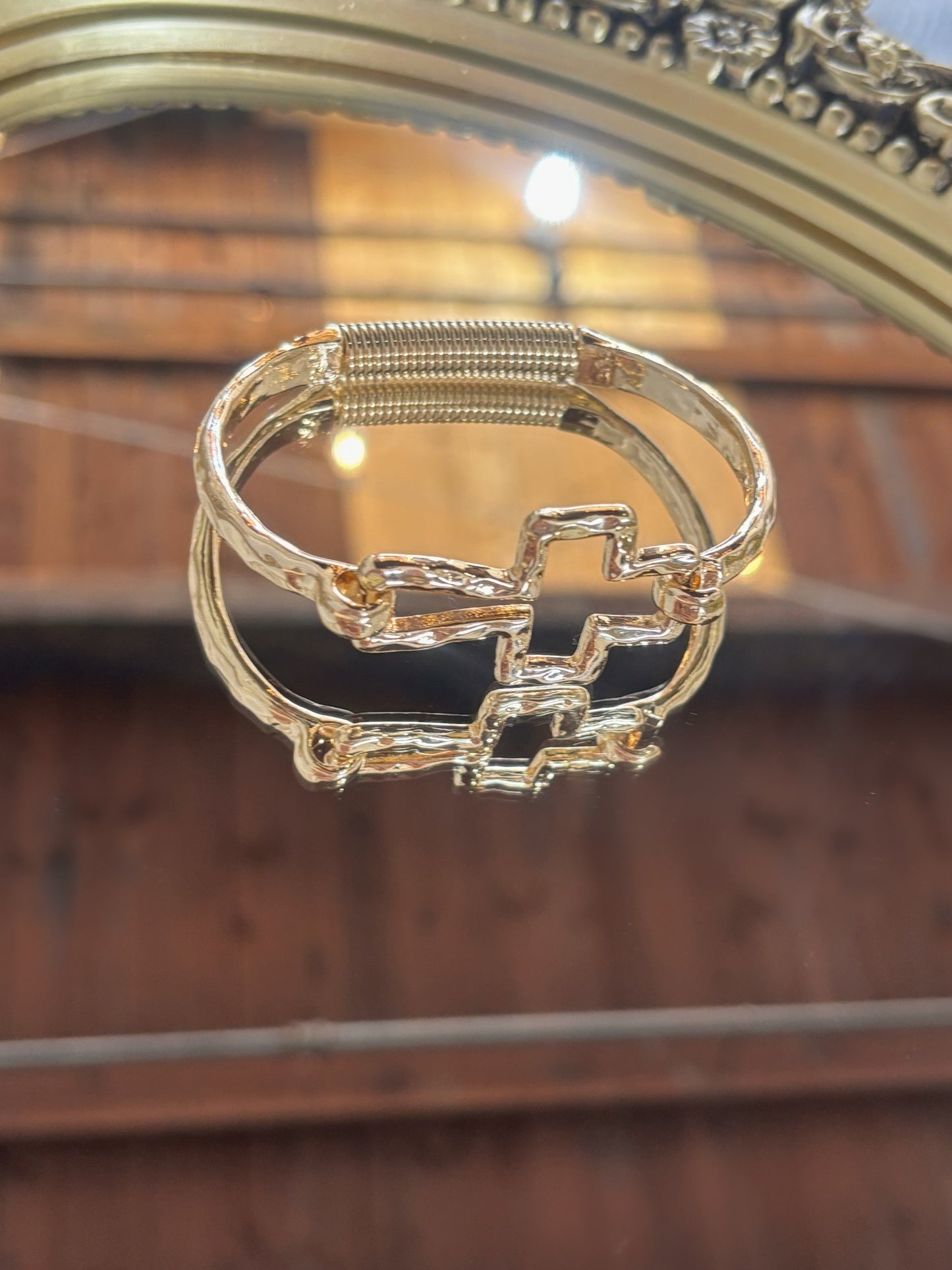 Cross Cuff Bracelet