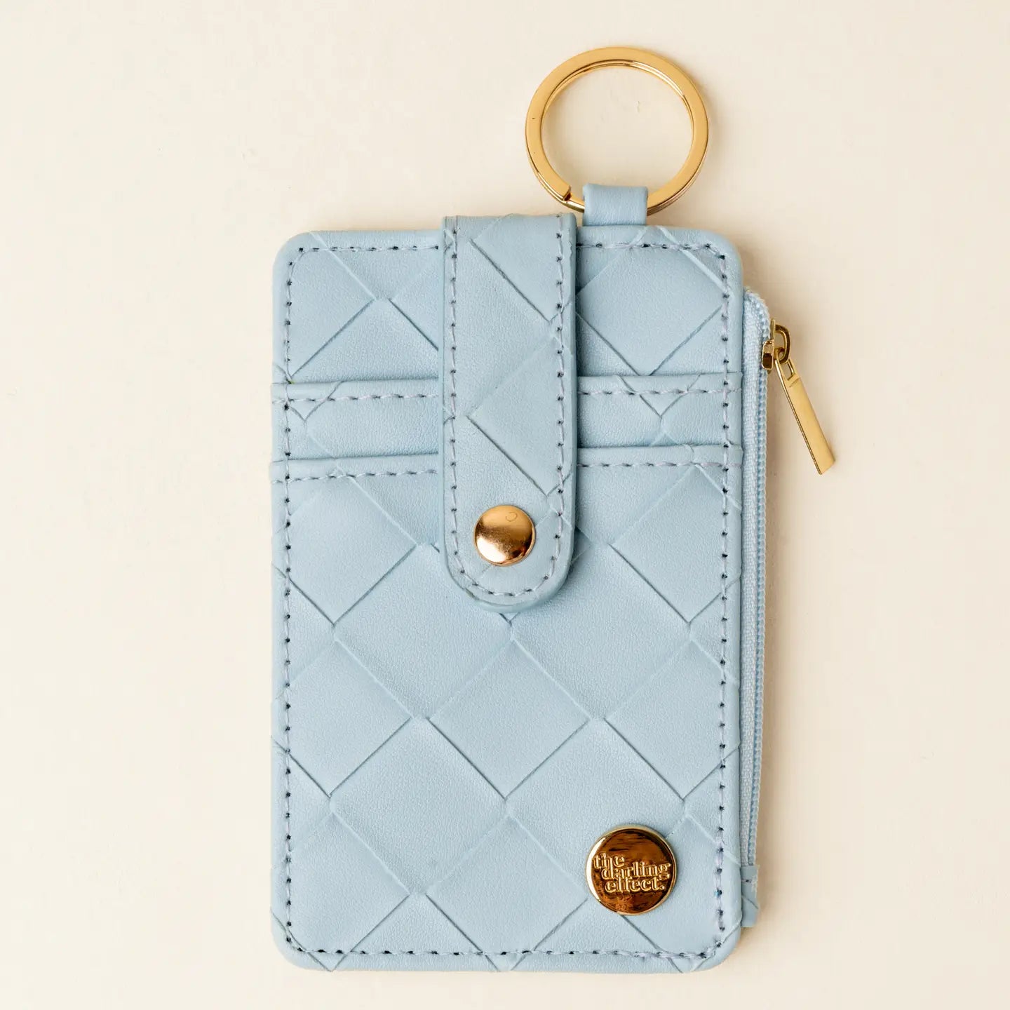 Light Blue Woven Wallet