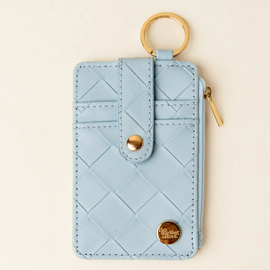 Light Blue Woven Wallet
