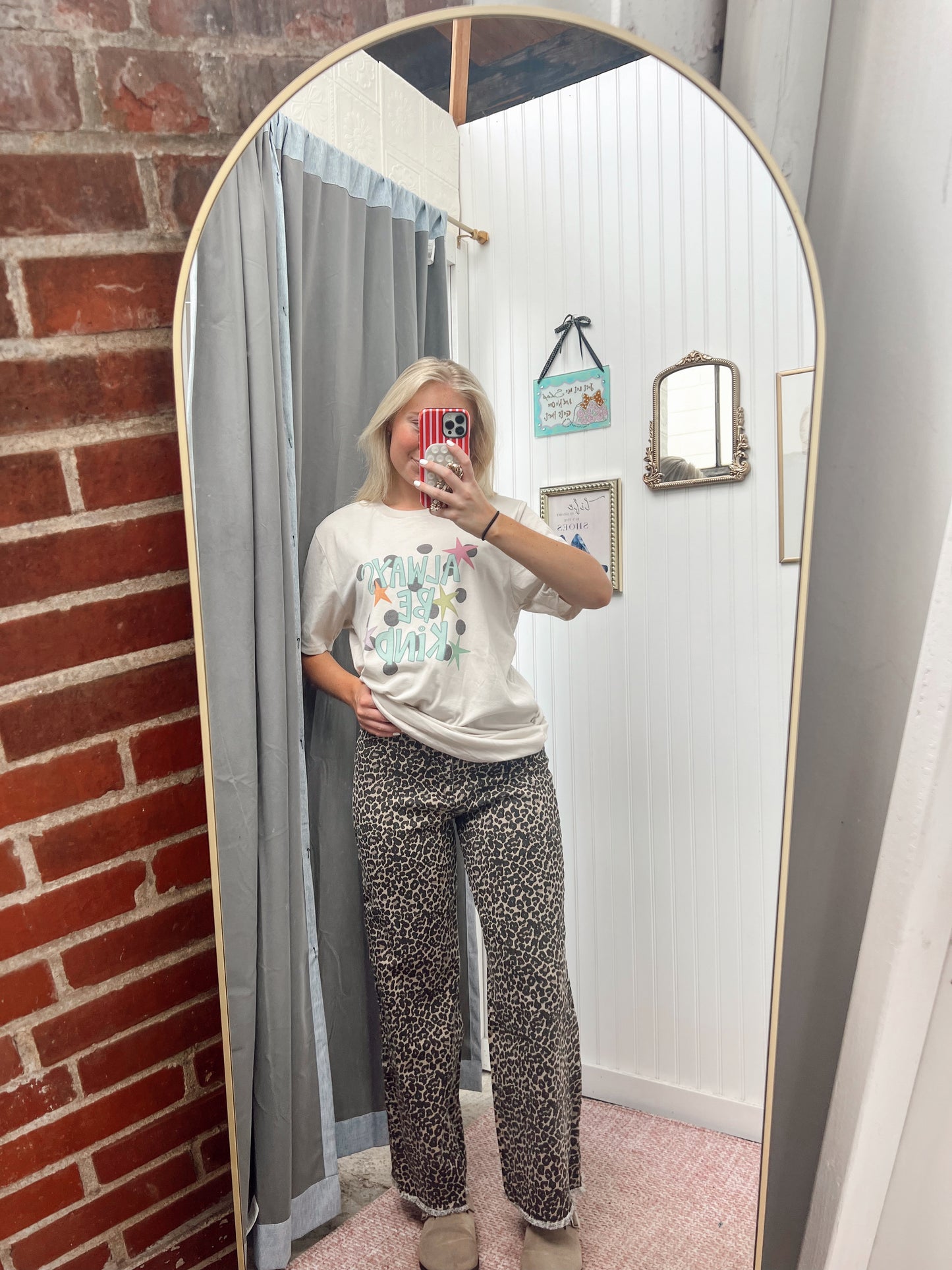 Leopard High Rise Jeans