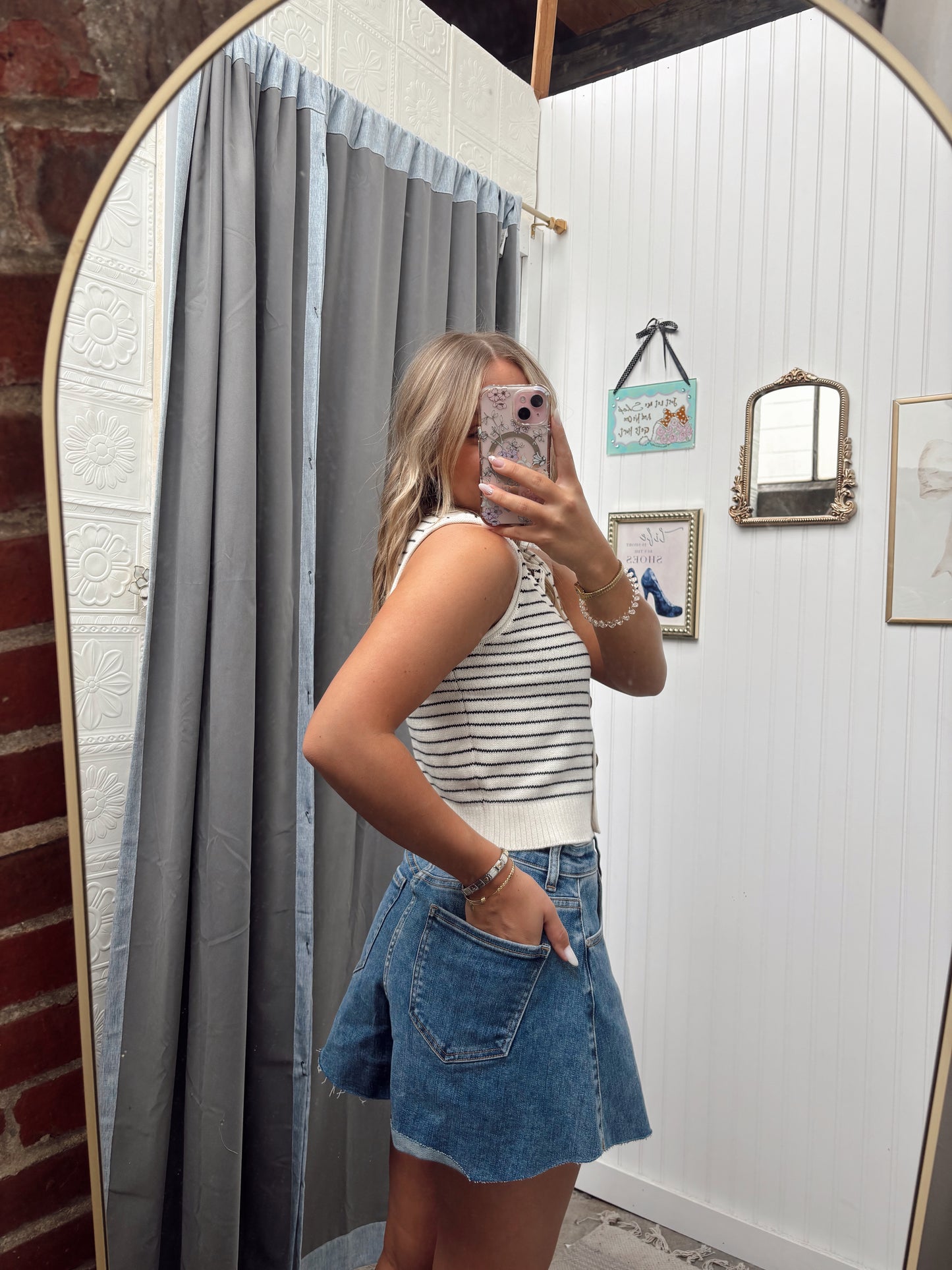 Flutter Denim Shorts