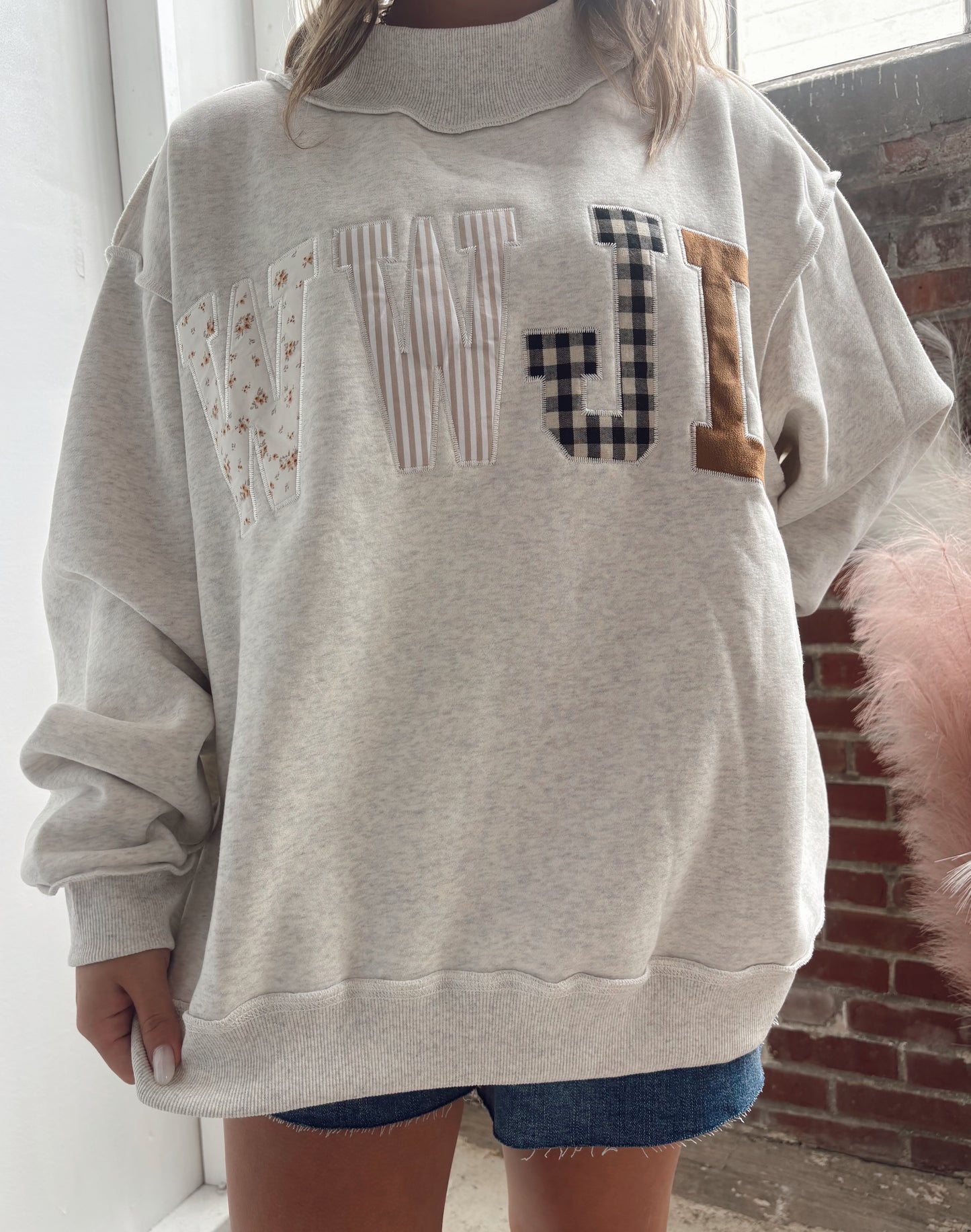 WWJD Embroidered Crewneck