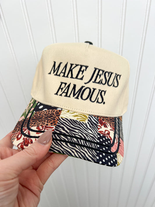 Make Jesus Famous Patchwork Hat