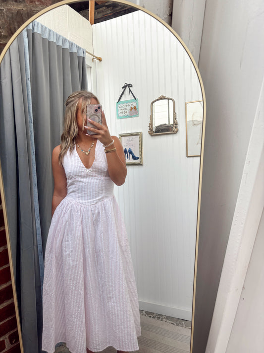 Pink Halter Sundress