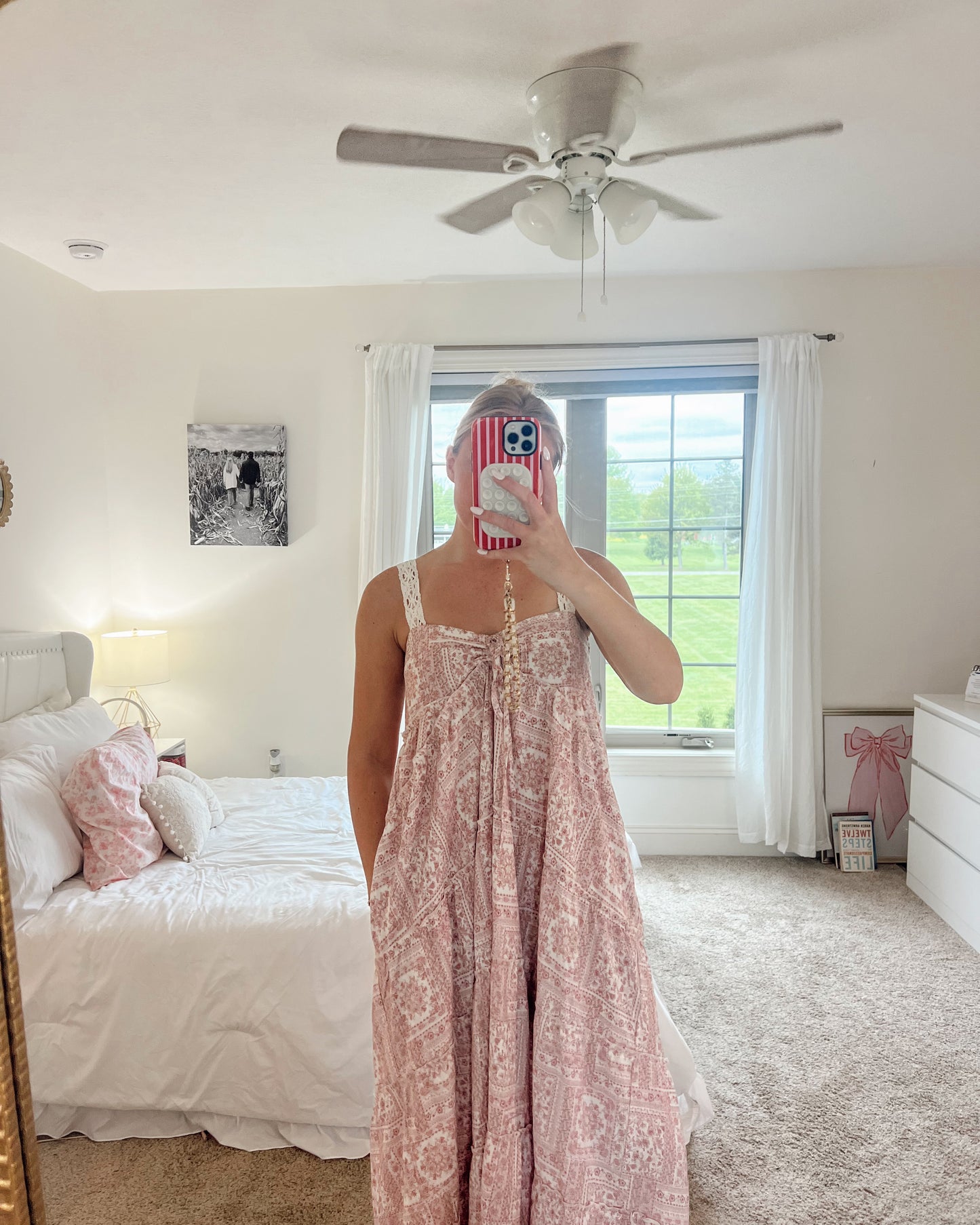 Vanilla Rose Lace Maxi