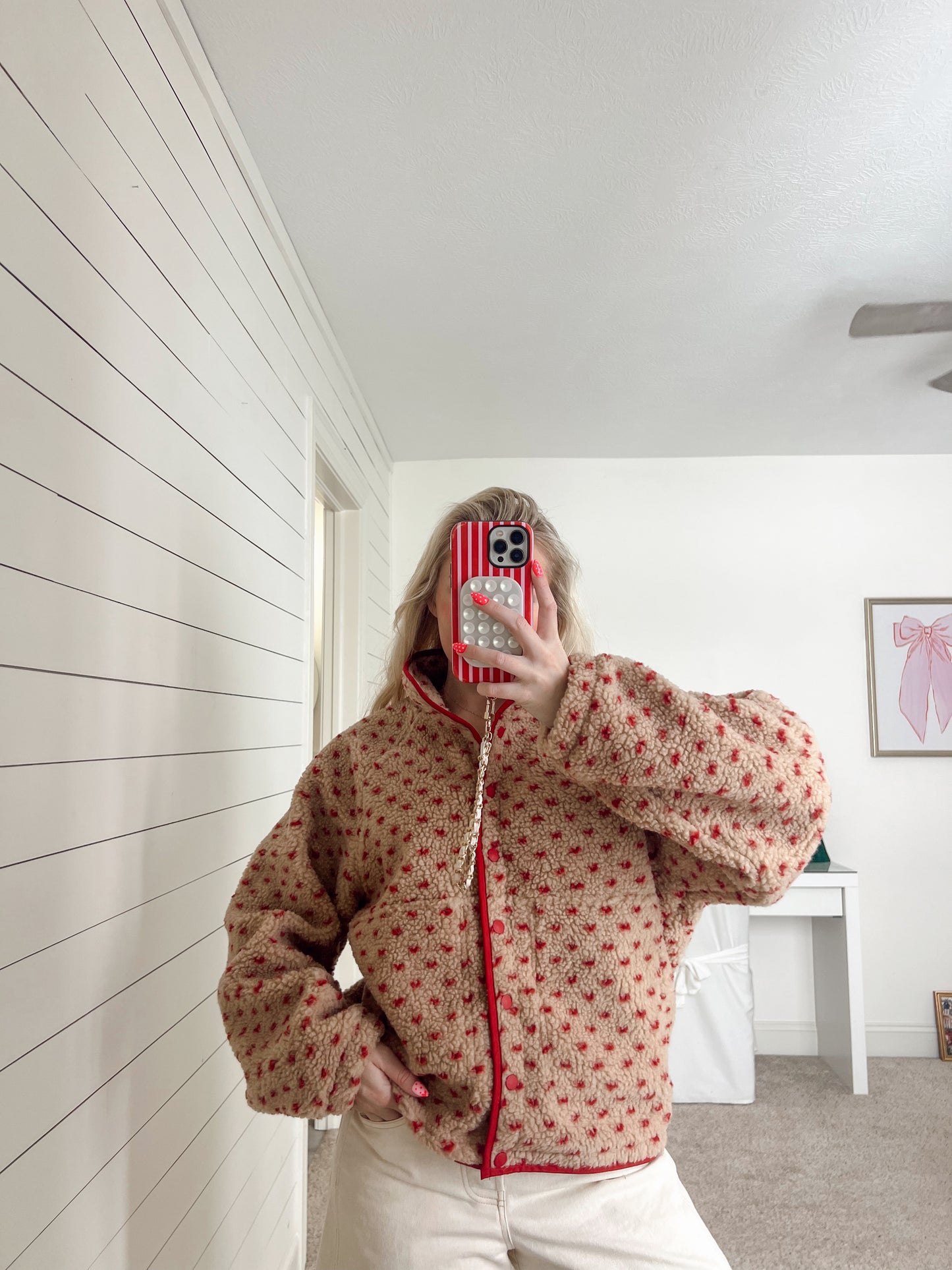 Hearts Fleece Jacket