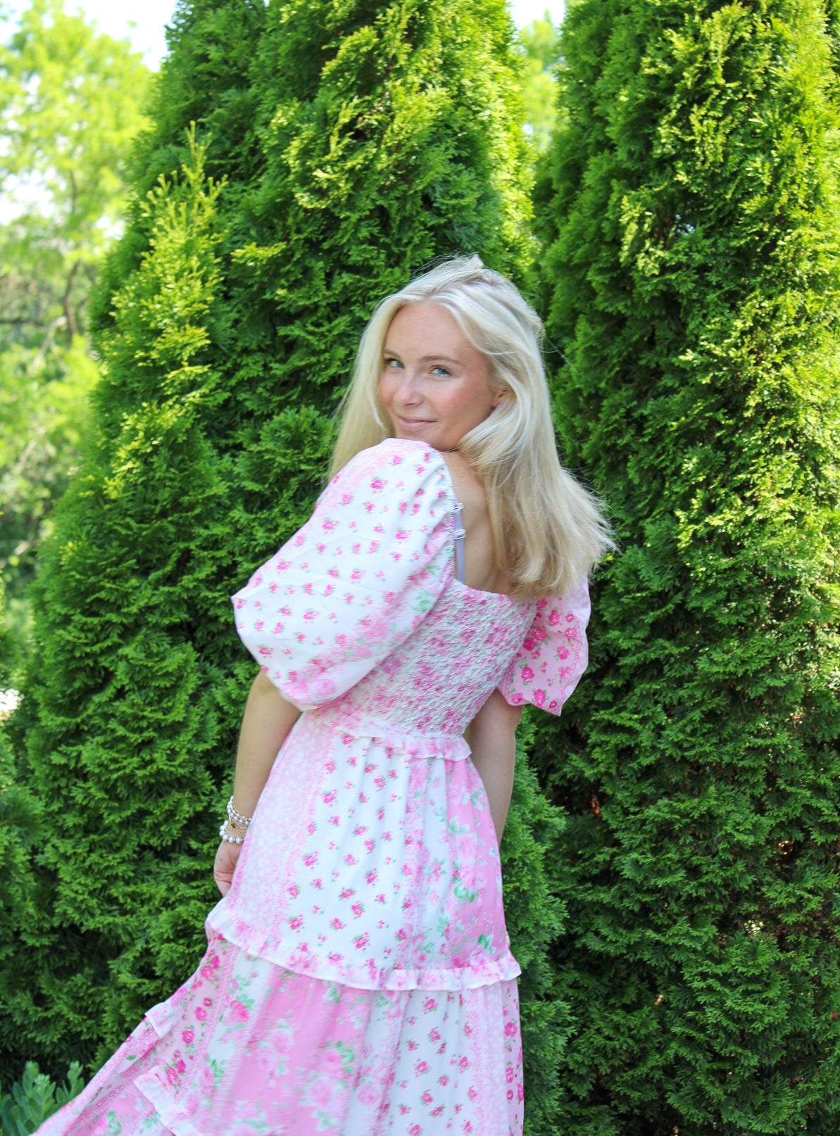 Floral Patchwork Printed Maxi