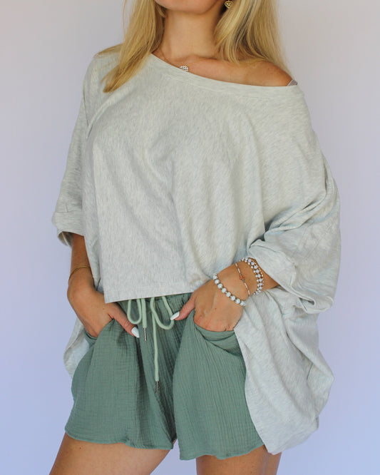 Grey Lazy Day Top