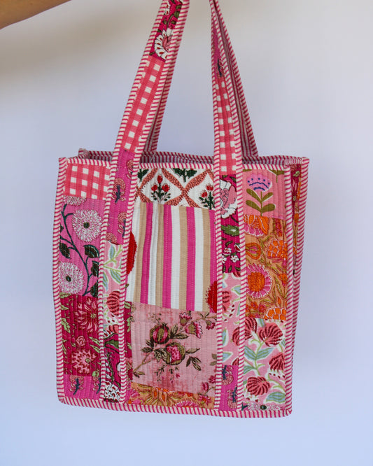 Pink City Quilted Bag