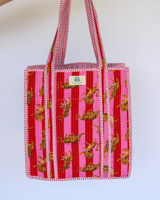 Tiger Lily Quilted Bag