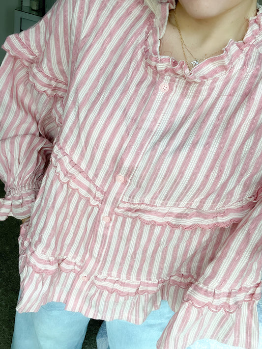Mable Blush Flowy Top