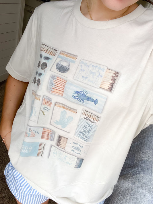 Blue Coastal Tee