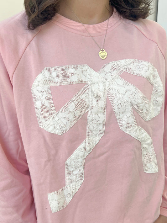 Lace Bow Top