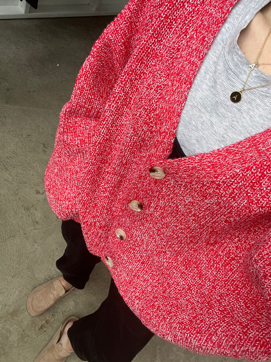 Cherish Red Cardigan