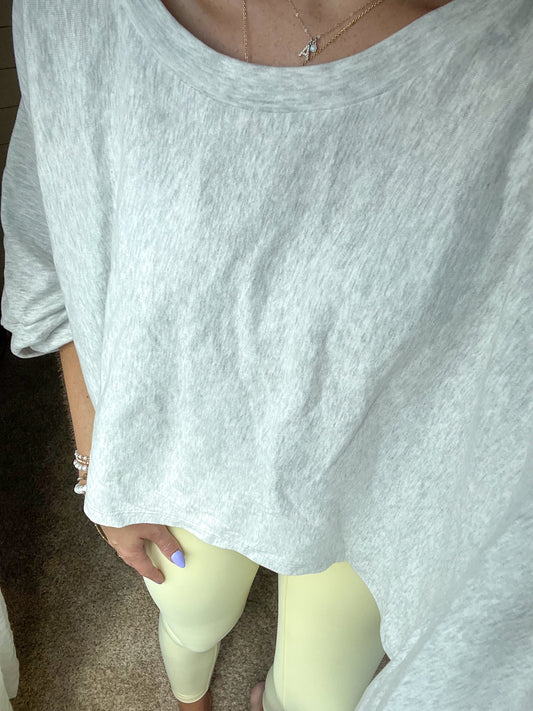 Grey Lazy Day Top
