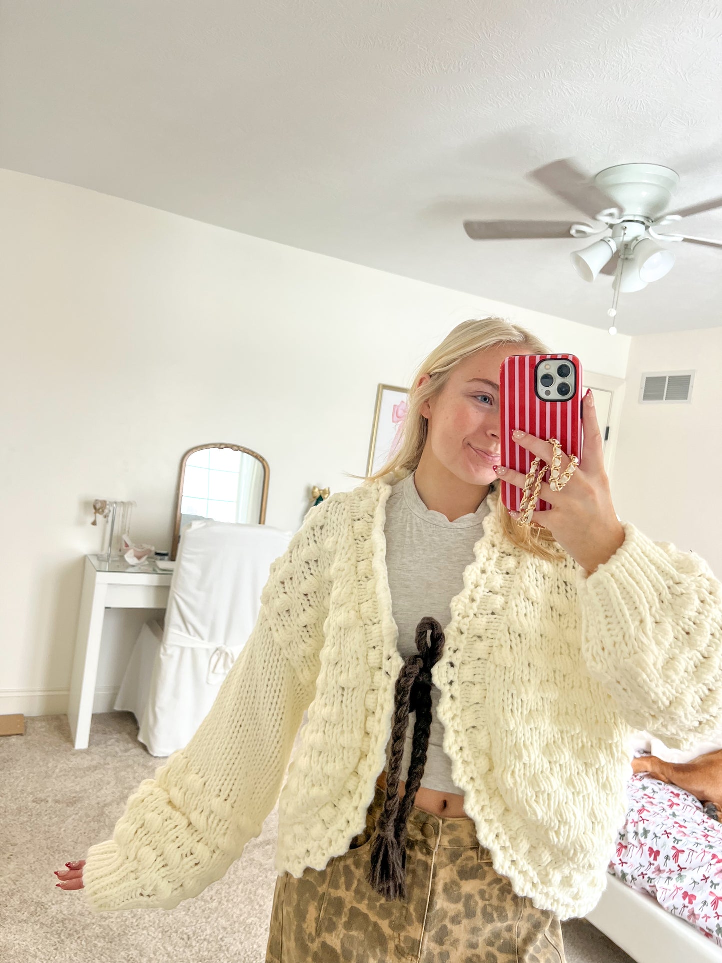 Puff Sleeve Cardigan