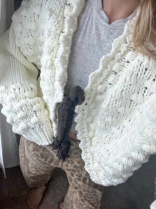 Puff Sleeve Cardigan