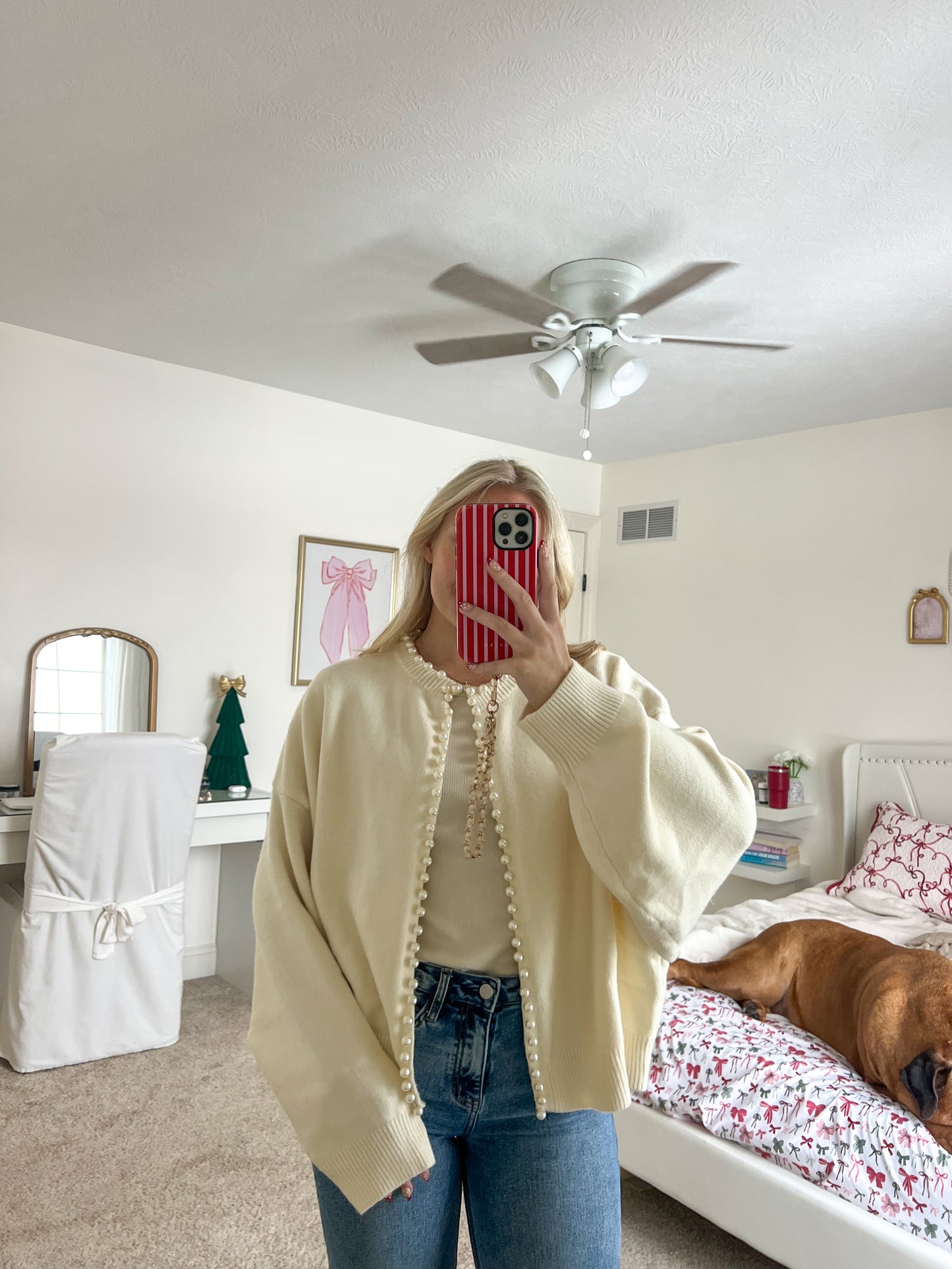 Ivory Pearl Cardigan