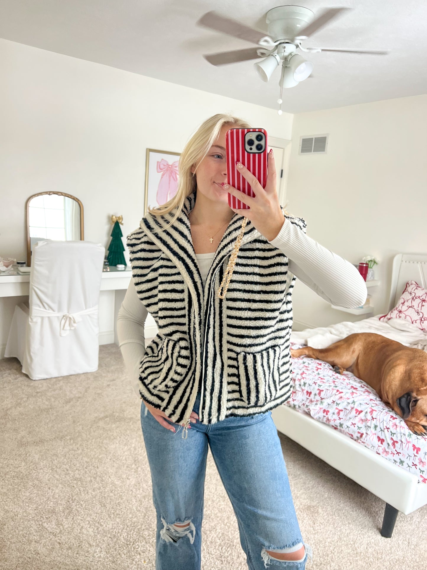 Winter Striped Vest