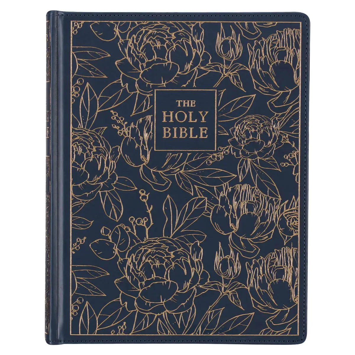 Navy W/ Gold Note-taking Bible