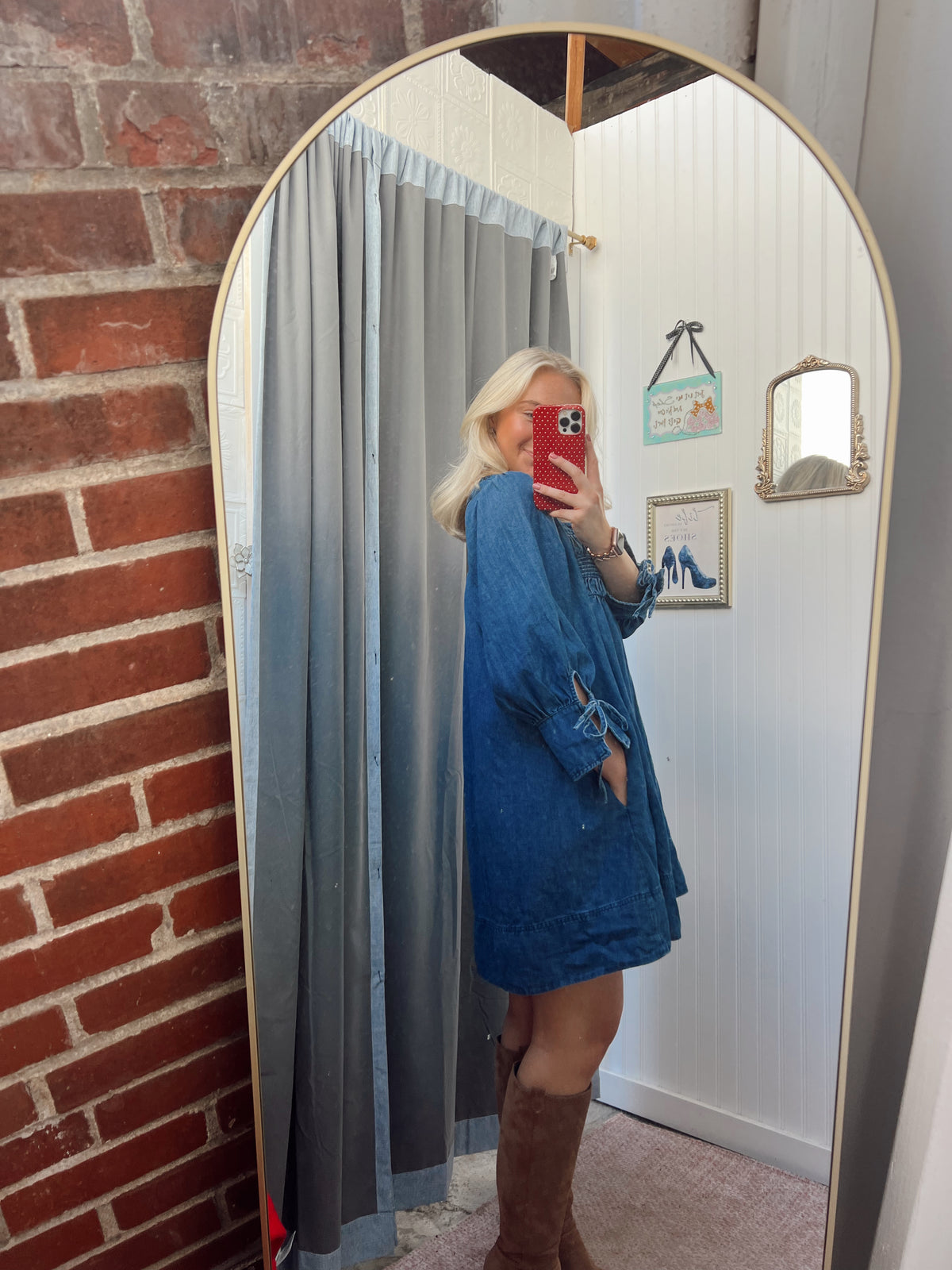 Fall Afternoons Denim Dress