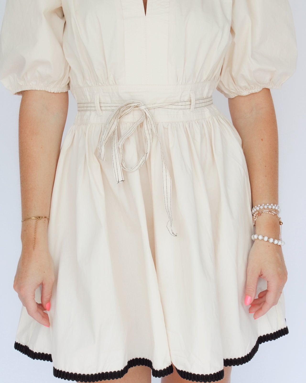 The Ivory Belle Puff Dress