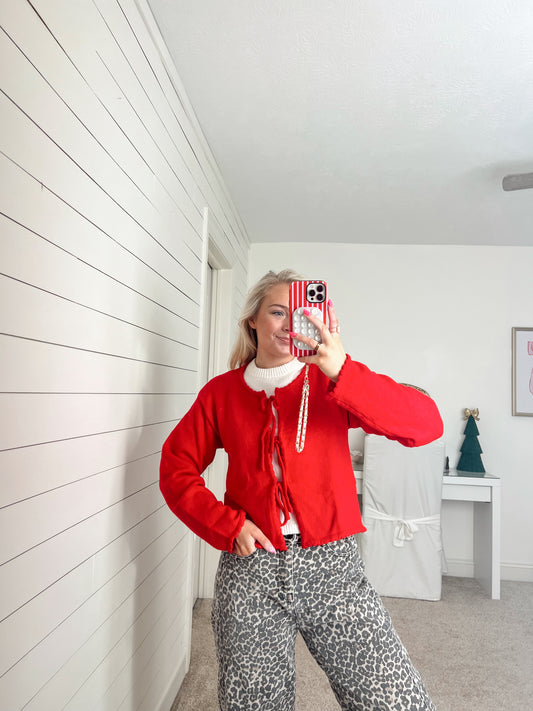Poppy Tie Front Cardigan