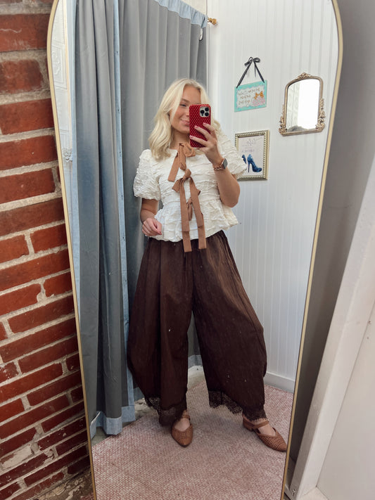 Vintage Mocha Balloon Pant