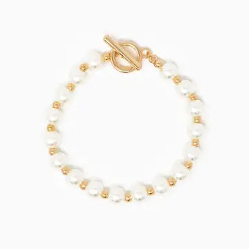 Mixed Pattern Acrylic Pearl Bracelet