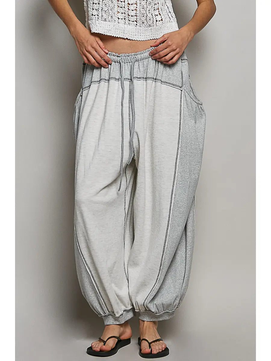 Overlock Grey Pants