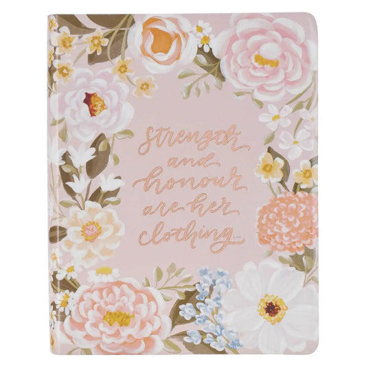 Peach Floral KJV Note-taking Bible